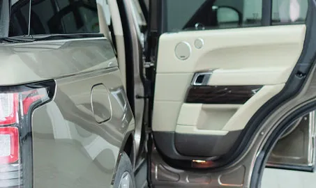 interior of car door